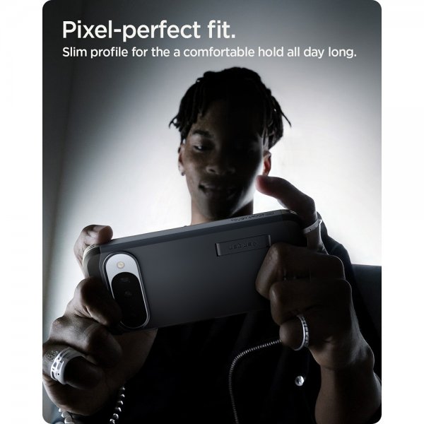 Spigen Google Pixel 10/Pixel 10 Pro Suojakuori Tough Armor MagFit Metal Slate