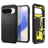 Spigen Google Pixel 10/Pixel 10 Pro Suojakuori Tough Armor MagFit Musta