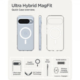 Spigen Google Pixel 10/Pixel 10 Pro Suojakuori Ultra Hybrid MagFit Clear White