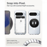 Spigen Google Pixel 10/Pixel 10 Pro Suojakuori Ultra Hybrid MagFit Clear White