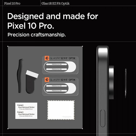 Spigen Google Pixel 10 Pro Kameransuoja Lasikalvo.tR EZ Fit Optik 2-pack