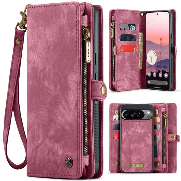 CaseMe Google Pixel 10 Pro XL -kotelo 008 Series irrotettava kuori, punainen