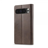Lc.Imeeke Google Pixel 10 Pro XL Suojakotelo korttipaikalla, jalustatoiminnolla, tummanruskea