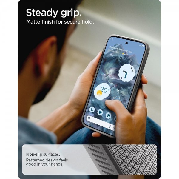Spigen Google Pixel 10 Pro XL Suojakuori Liquid Air MagFit Marble Gray