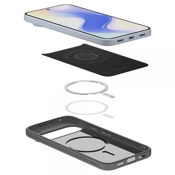 Spigen Google Pixel 10 Pro XL Suojakuori Liquid Air MagFit Marble Gray