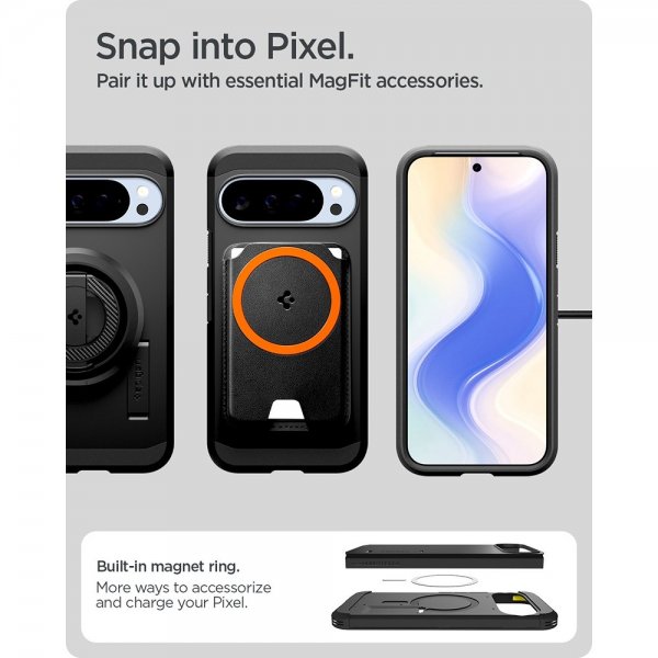 Spigen Google Pixel 10 Pro XL -kuori Tough Armor MagFit, musta