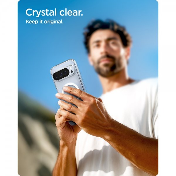 Spigen Google Pixel 10 Pro XL -suojakuori, Ultra Hybrid MagFit Clear White