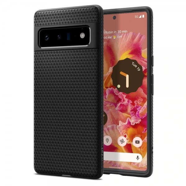 Spigen Google Pixel 6 Pro Suojakuori Liquid Air Matte Black