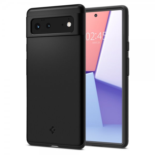 Spigen Google Pixel 6 -kuori, Thin Fit, musta