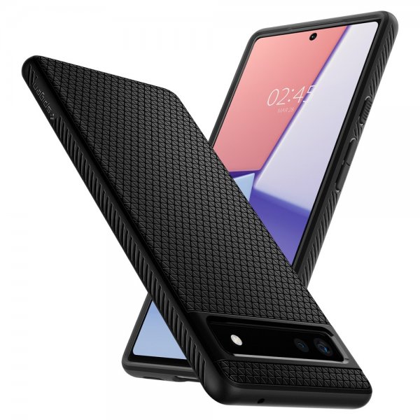 Spigen Google Pixel 6a Suojakuori Liquid Air Matte Black