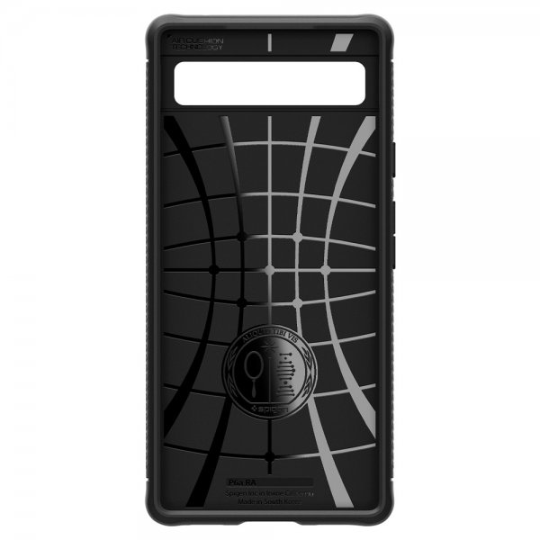 Spigen Google Pixel 6a -kuori, Rugged Armor, mattamusta