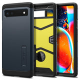 Spigen Google Pixel 6a Suojakuori Tough Armor Metal Slate
