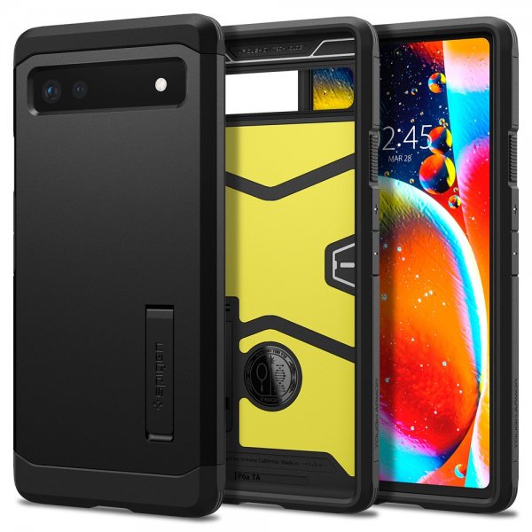 Spigen Google Pixel 6a Suojakuori Tough Armor Musta