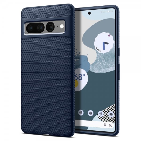 Spigen Google Pixel 7 Pro -kuori, Liquid Air, tummansininen