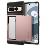 Spigen Google Pixel 7 Pro -kuori, Slim Armor CS Rose Gold