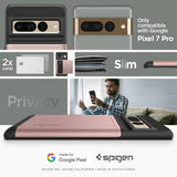 Spigen Google Pixel 7 Pro -kuori, Slim Armor CS Rose Gold