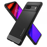 Spigen Google Pixel 7 -suojakuori Rugged Armor Matte Black