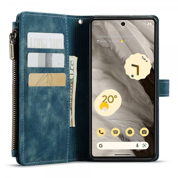CaseMe Google Pixel 7a -suojakotelo, C30-sarja, bensiininsininen