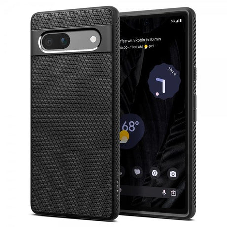 Spigen Google Pixel 7a Kuori Liquid Air Mattamusta