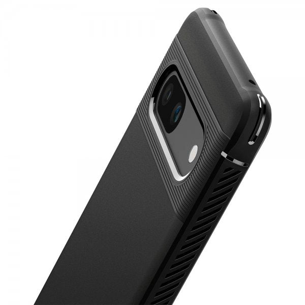 Spigen Google Pixel 7a -kuori, Rugged Armor, mattamusta