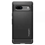 Spigen Google Pixel 7a -kuori, Rugged Armor, mattamusta