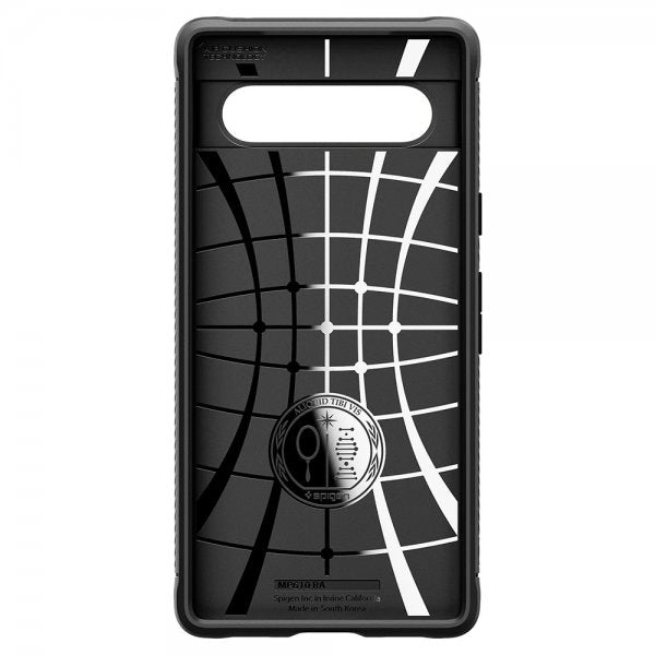 Spigen Google Pixel 7a -kuori, Rugged Armor, mattamusta