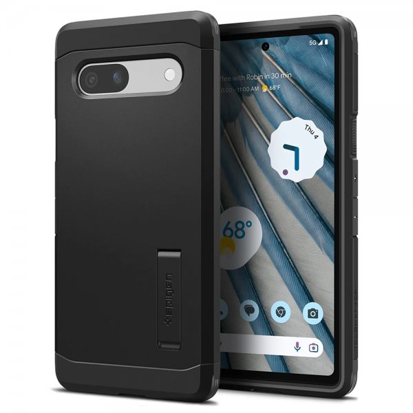 Spigen Google Pixel 7a Tough Armor -suojakuori, musta