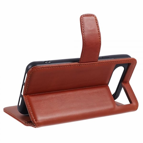 Nordic Covers Google Pixel 8 -kotelo Essential Leather Maple Brown