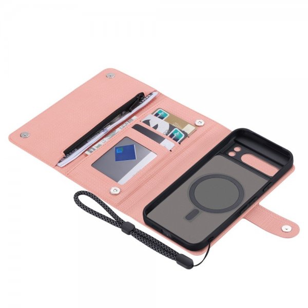 VILI Google Pixel 8 Kotelo irrotettavalla kuorella GHB Series MagSafe Pinkki