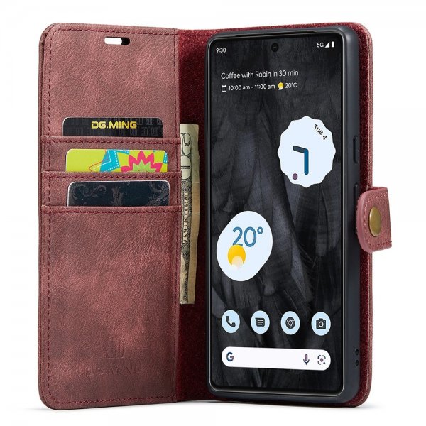 Dg.Ming Google Pixel 8 Pro -kotelo irrotettavalla kuorella, punainen