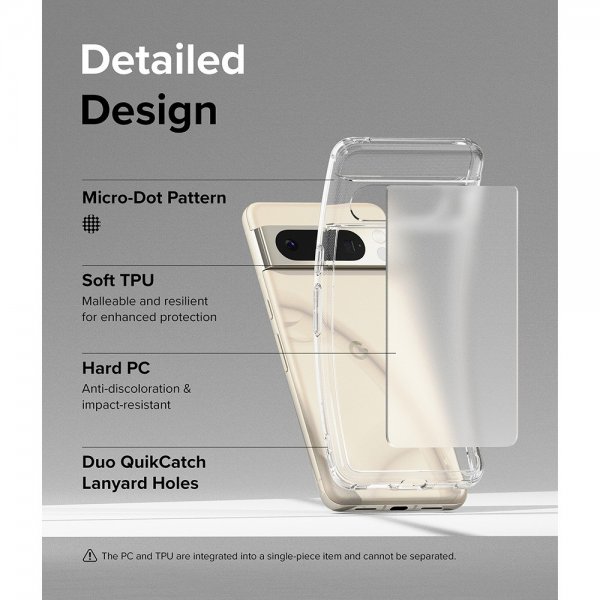 Ringke Google Pixel 8 Pro Suojakuori Fusion Matte Clear