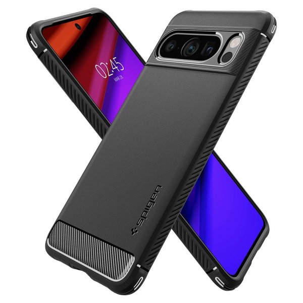 Spigen Google Pixel 8 Pro -suojakuori Rugged Armor Matte Black