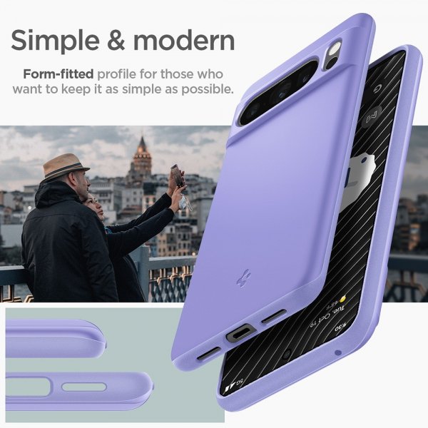 Spigen Google Pixel 8 Pro suojakuori Thin Fit Awesome Violet