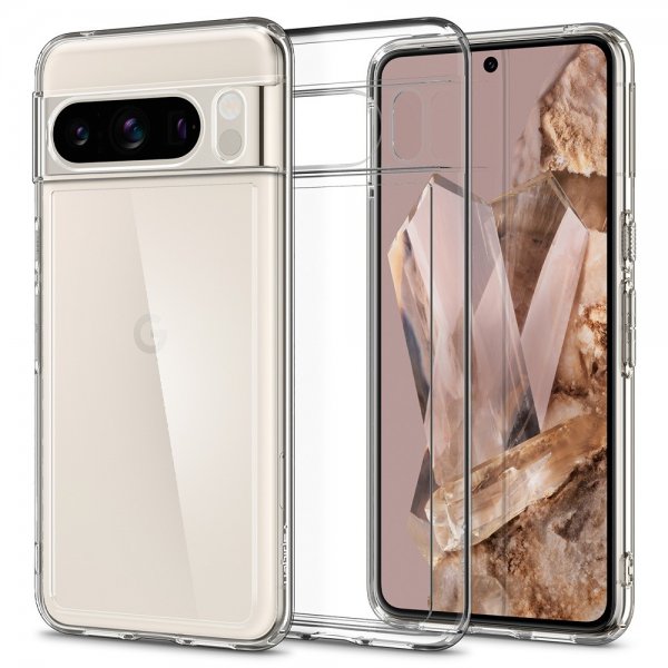 Spigen Google Pixel 8 Pro Ultra Hybrid -suojakuori, läpinäkyvä