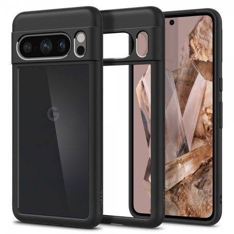 Spigen Google Pixel 8 Pro -kuori, Ultra Hybrid, mattamusta