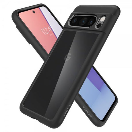 Spigen Google Pixel 8 Pro -kuori, Ultra Hybrid, mattamusta