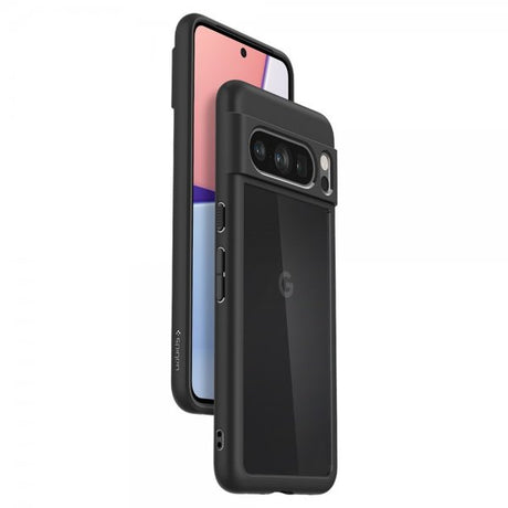 Spigen Google Pixel 8 Pro -kuori, Ultra Hybrid, mattamusta