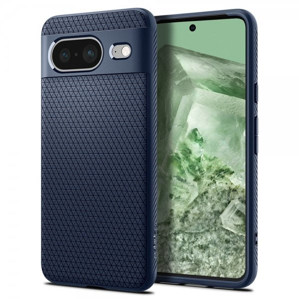 Spigen Google Pixel 8 -kuori, Liquid Air, tummansininen