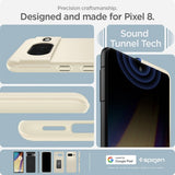Spigen Google Pixel 8 Thin Fit -kuori, mykkä beige