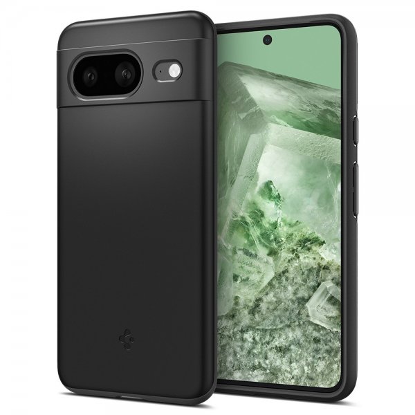 Spigen Google Pixel 8 Thin Fit -kuori, musta