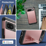 Spigen Google Pixel 8 -suojakuori, Tough Armor, ruusukulta