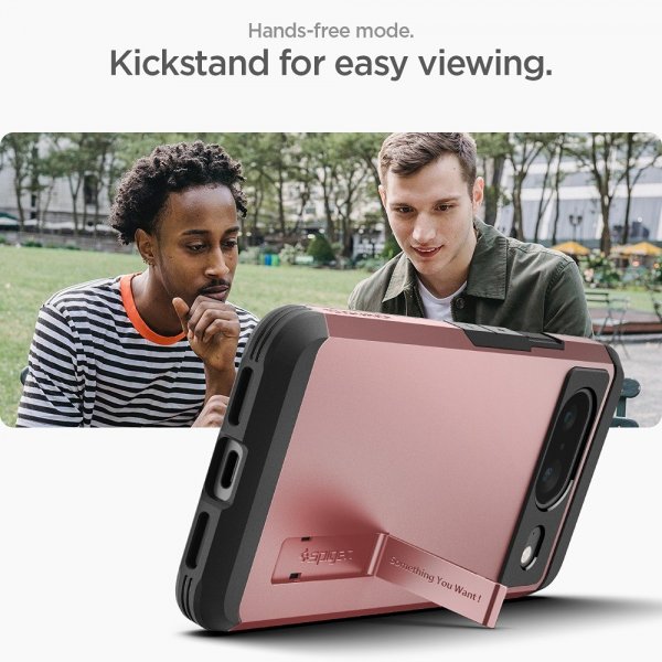 Spigen Google Pixel 8 -suojakuori, Tough Armor, ruusukulta