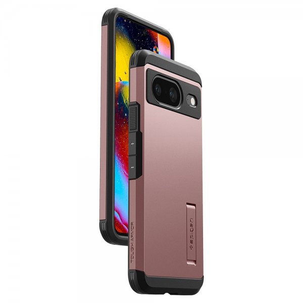 Spigen Google Pixel 8 -suojakuori, Tough Armor, ruusukulta