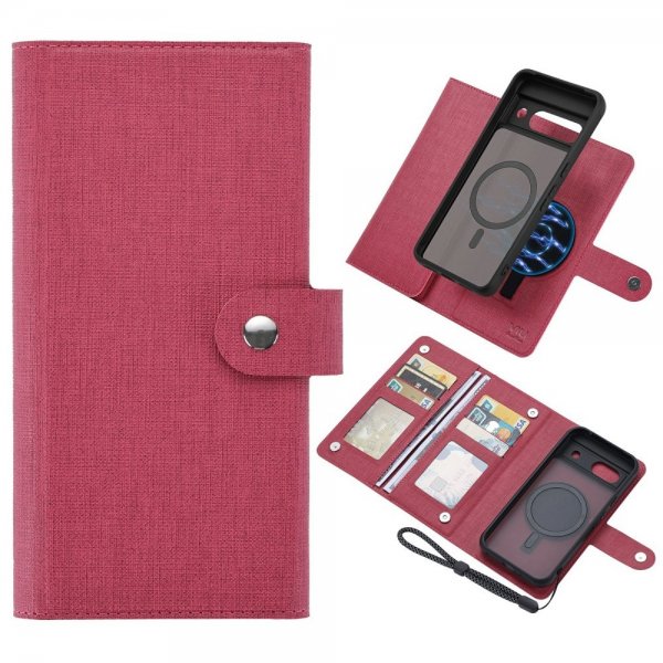 VILI Google Pixel 8a Suojakotelo Irrotettavalla Kuorella GMA Series MagSafe Magenta