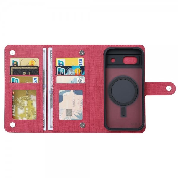 VILI Google Pixel 8a Suojakotelo Irrotettavalla Kuorella GMA Series MagSafe Magenta