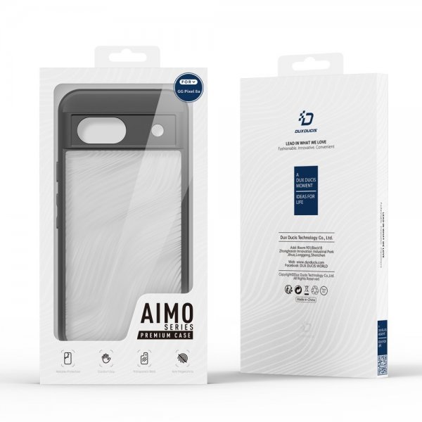 Dux Ducis Google Pixel 8a -kuori Aimo Series, musta