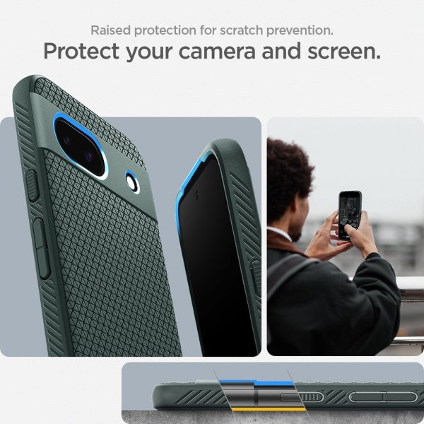 Spigen Google Pixel 8a Kuori Liquid Air Abyss Green