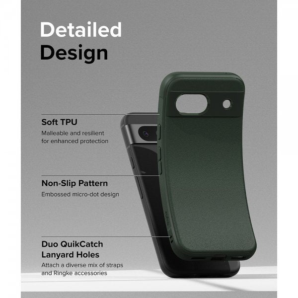Ringke Google Pixel 8a Suojakuori Onyx Tummanvihreä