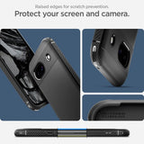 Spigen Google Pixel 8a -kuori Rugged Armor Matte Black