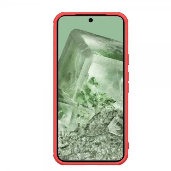 Nillkin Google Pixel 8a Suojakuori Super Frosted Shield Pro Punainen